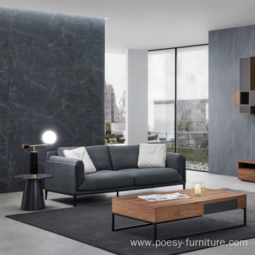 Italian minimalist style floor standing sofa couch